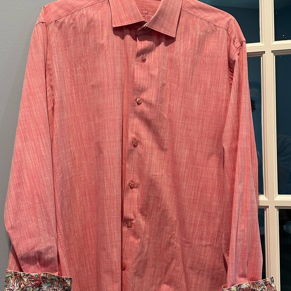Soft Pink Casual Button Down Shirt